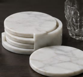 Marble Coaster Set (6 Pieces)