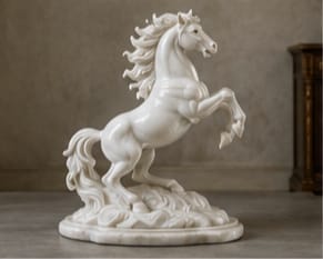 Marble Horse Sculpture